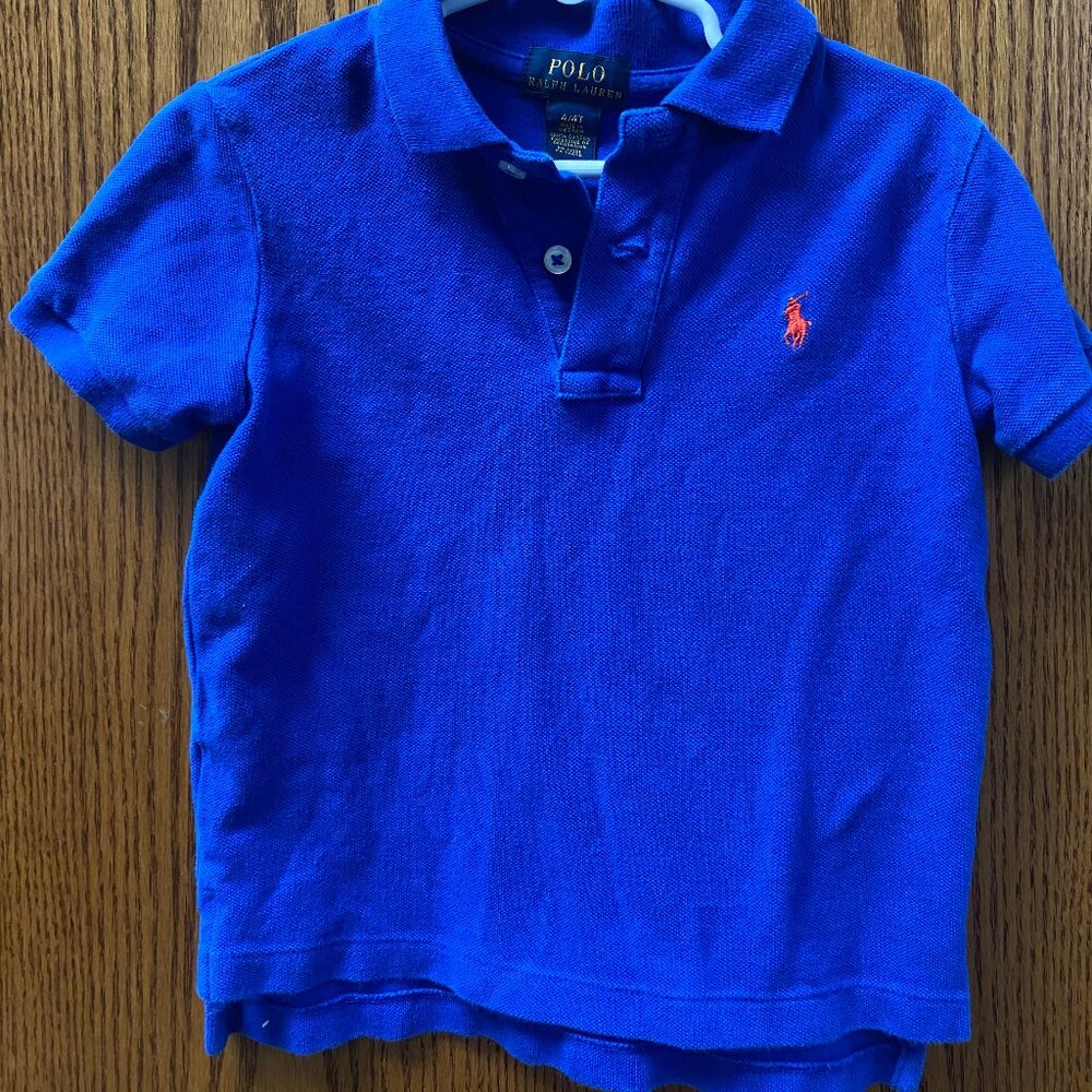 Polo Ralph Lauren Blue Collared Shirt 4T